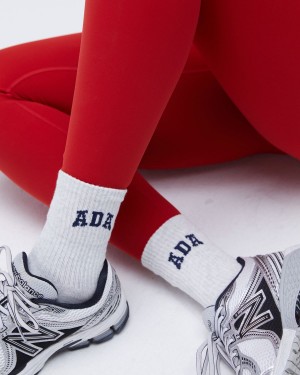Adanola ADA Socks Ljusgrå Marinblå Blå | 05342-XULK