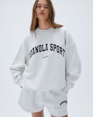 Adanola AS Oversized Sweatshirt Ljusgrå | 63412-TYNK
