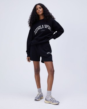Adanola AS Sweat Shorts Svarta | 95631-PFBJ