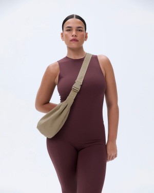 Adanola Branded Strap Crossbody Bag Bruna | 31605-TARW