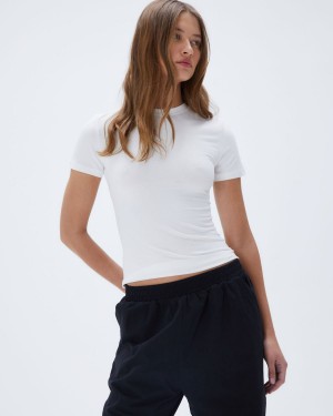 Adanola Cotton Short Sleeve Top Vita | 24159-RCEV