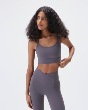 Adanola Double Strap Bra Mörkgrå | 80237-SCFN