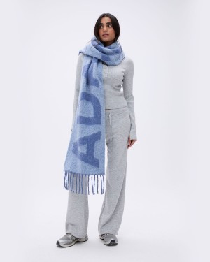 Adanola Knit Scarf Blå | 29304-JQRV