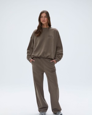 Adanola Performance Straight Leg Sweatpants Bruna | 08417-DOXP