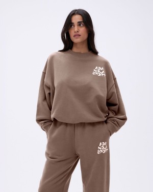 Adanola Retro Relaxed Sweatshirt Bruna Vita | 15864-DCSX