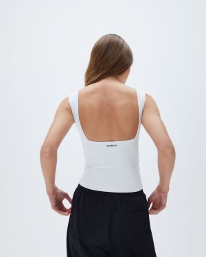 Adanola Square Neck Open Back Top Vita | 07431-ZUKV