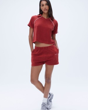 Adanola Terry Contrast Short Röda | 60154-NITJ