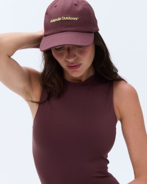 Adanola Trail Cap Vinröda | 19763-RQJE