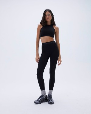 Adanola Ultimate Branded Pocket Leggings Svarta | 93524-HQGD