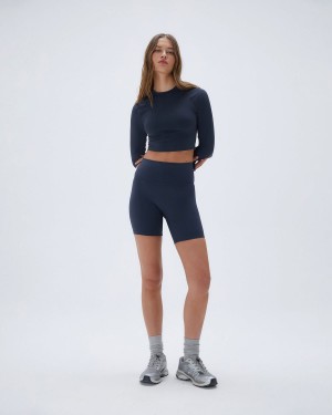 Adanola Ultimate Crop Shorts Blå | 79254-AOHL
