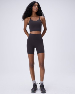 Adanola Ultimate Crop Shorts Kaffe | 59402-LADI