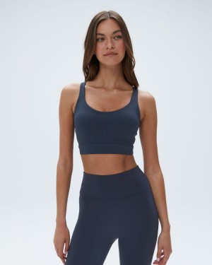 Adanola Ultimate Cross Back Bra Blå | 13209-XTAC
