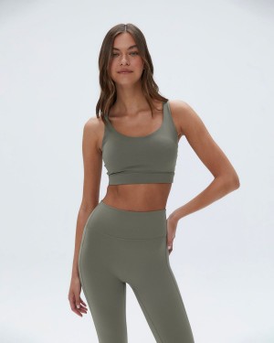 Adanola Ultimate Cross Back Bra Olivgröna Gröna | 61920-LGJN