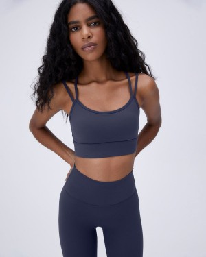 Adanola Ultimate Double Strap Bra Blå | 03129-ZYMR