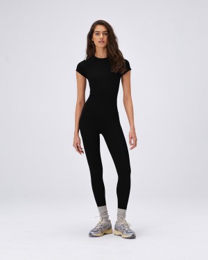 Adanola Ultimate Full Length Unitard Svarta | 67540-AESP