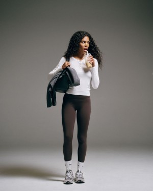 Adanola Ultimate Leggings Kaffe | 40127-BXRW