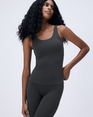 Adanola Ultimate Longline Tank Top Mörkgrå | 32694-XLVF