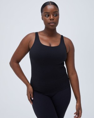 Adanola Ultimate Longline Tank Top Svarta | 62789-XSIV