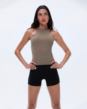 Adanola Ultimate Racer Back Longline Top Bruna | 97538-WUGY