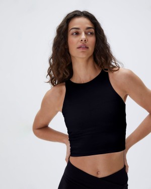 Adanola Ultimate Racer Front Scoop Back Bra Svarta | 19203-LGHJ