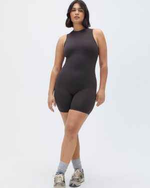 Adanola Ultimate Sleeveless Romper Kaffe | 06857-EWLY