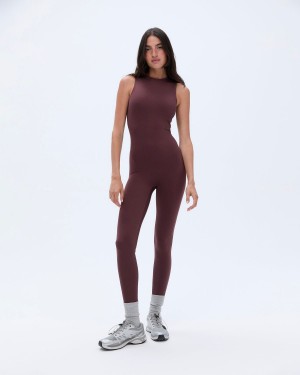 Adanola Ultimate Sleeveless Unitard Vinröda | 62730-MPWC