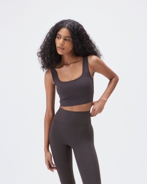 Adanola Ultimate Square Neck Bra Kaffe | 81790-SGHA