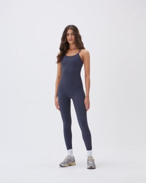 Adanola Ultimate Strappy Full Length Unitard Blå | 37854-RWIQ