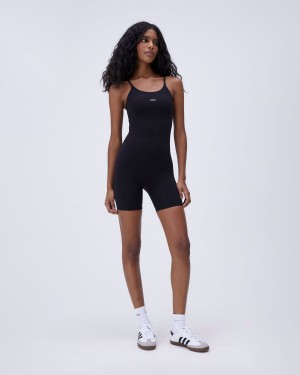 Adanola Ultimate Strappy Romper Svarta | 79425-MCGX