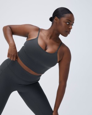 Adanola Ultimate Tank Bra Mörkgrå | 17295-WEHV