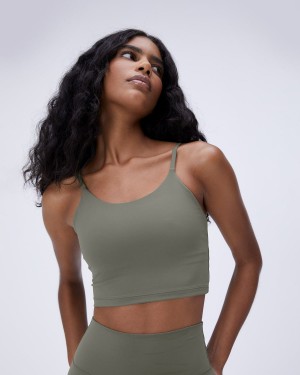 Adanola Ultimate Tank Bra Olivgröna Gröna | 92781-XGTA