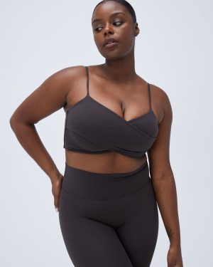 Adanola Ultimate Wrap Bra Kaffe | 62379-CIKJ
