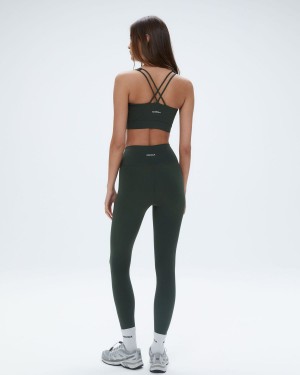 Adanola Ultimate Wrap Over Leggings Mörkolivgröna | 46571-BHWL