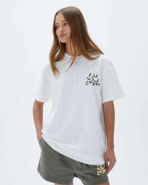Adanola Vacation Short Sleeve Oversized T-shirt Vita | 67285-SEDF