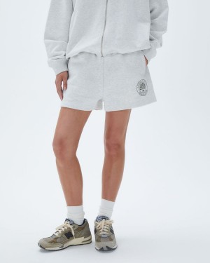 Adanola Vacation Sweat Shorts Ljusgrå | 16037-AFSX