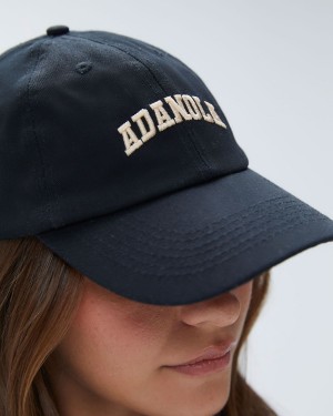 Adanola Varsity Cap Svarta Beige | 47890-AMCY