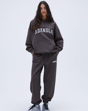 Adanola Varsity Sweatpants Kaffe | 35904-RZJL